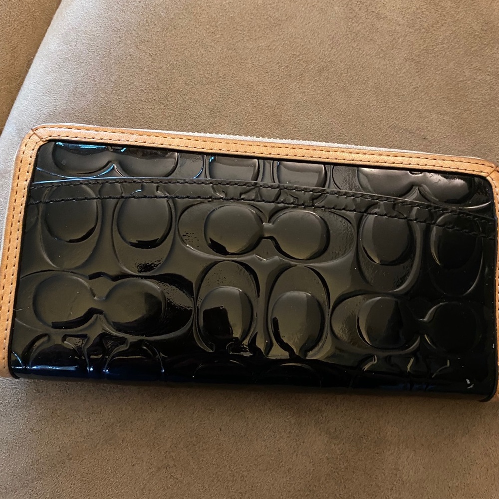 Patent Leather Coach Full Size Wallet